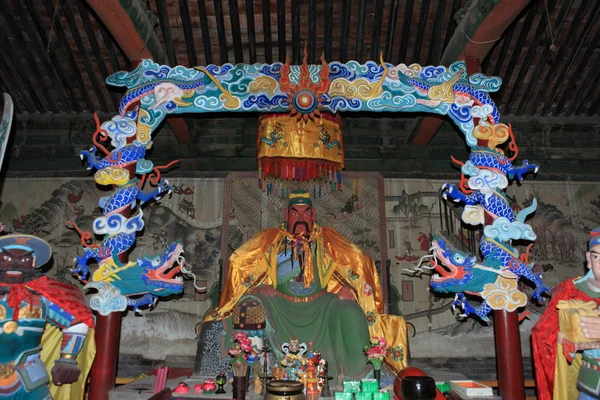 De sculpturen van de tempel van Zhangbi Cun in China — Stockfoto