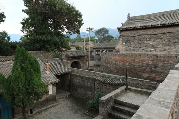 Chrám vesnice Zhangbi Cun v Číně — Stock fotografie