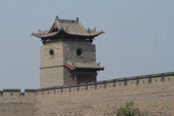 Il muro della città di Pingyao in Cina — Foto Stock