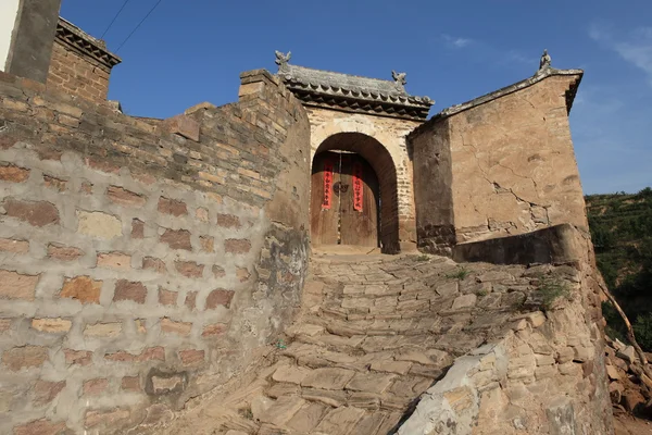 La granja y el pueblo de montaña Lijiashan en China —  Fotos de Stock