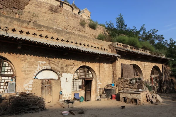 The Farm and Mountain Village Lijiashan in China — Stock Photo, Image