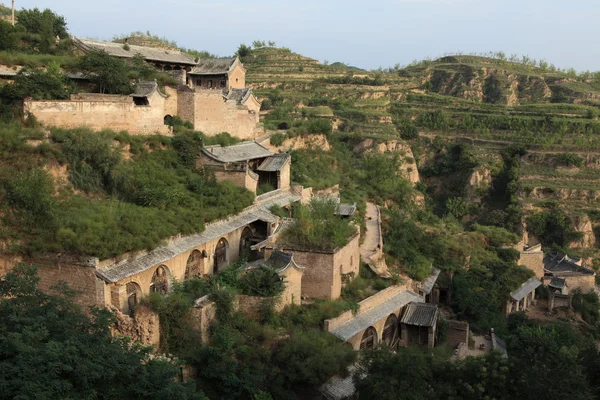 ファームと中国の山村 Lijiashan — ストック写真