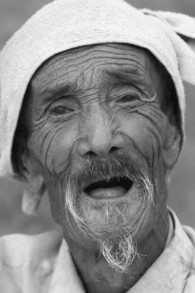Homem muito velho da China — Fotografia de Stock