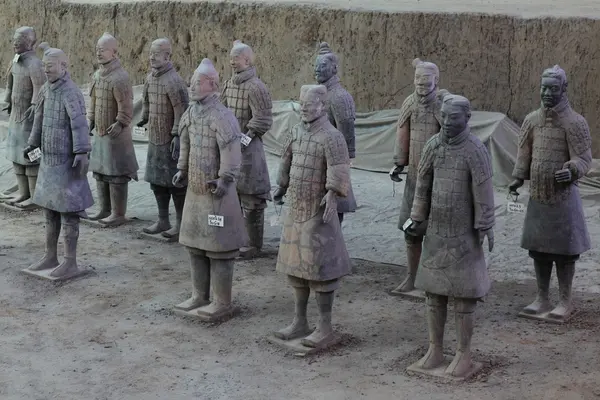 Terakotová armáda Xian v Číně — Stock fotografie