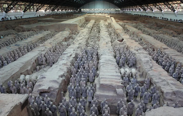 El ejército de terracota de Xian en China — Foto de Stock
