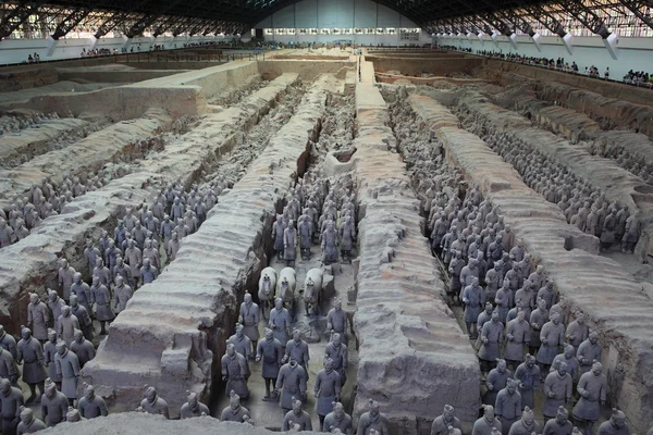 El ejército de terracota de Xian en China — Foto de Stock