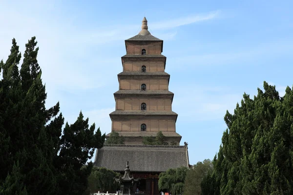 Den stora Wild Goose pagoden av Xian i Kina — Stockfoto