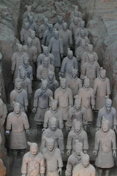 O Exército de Terracota de Xian na China — Fotografia de Stock