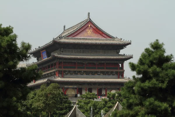 Wieża bębna w Xian, w Chinach — Zdjęcie stockowe