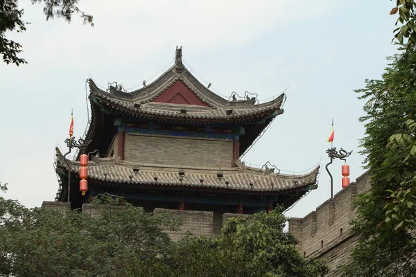 The historic City Wall of Xian in China — Stock Photo, Image