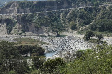 Kuzey Hindistan'da nehir manzara