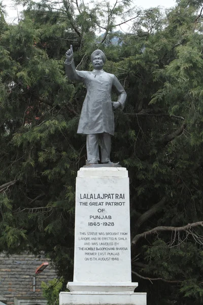 印度 Shimla 的 Lala Lajpat Rai 雕像 — 图库照片