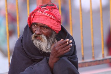Hindistan'da kutsal sadhu