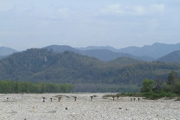 Paisajes fluviales en India Norte — Foto de Stock