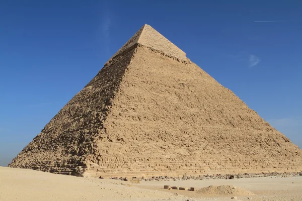 Pyramiderna och sfinxen i Egypten — Stockfoto