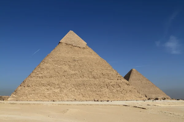Piramitler ve Sfenks Mısır — Stok fotoğraf