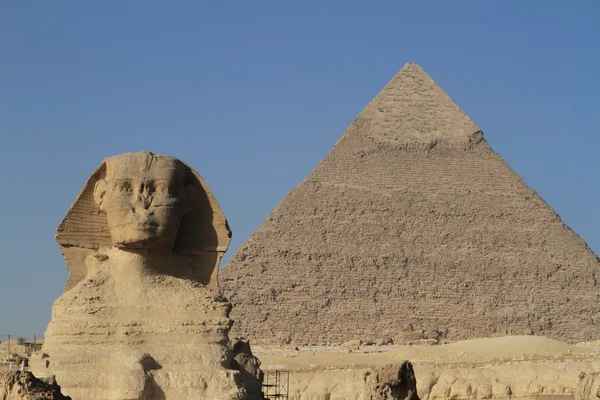 The Pyramids and Sphinx of Egypt — Stock Photo, Image