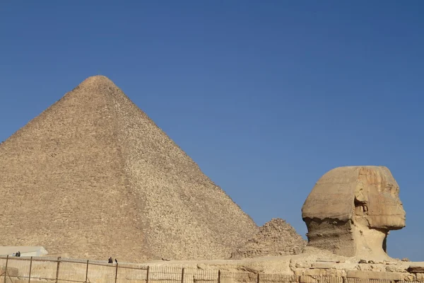 The Pyramids and Sphinx of Egypt — Stock Photo, Image