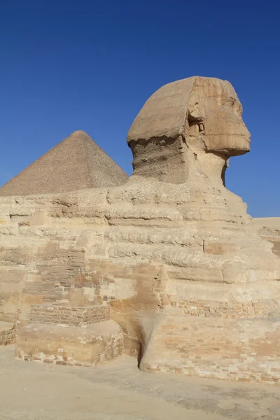 Піраміди і Сфінкс Єгипту — стокове фото