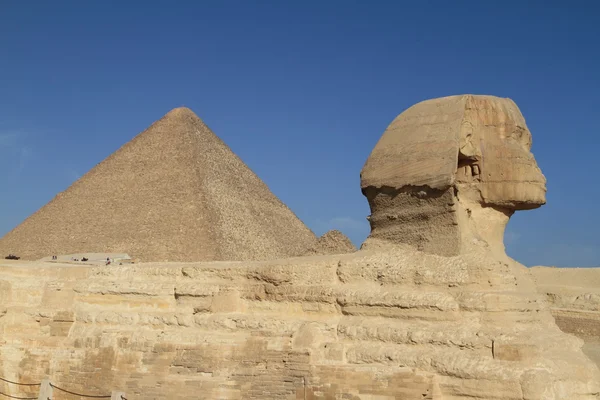 The Pyramids and Sphinx of Egypt — Stock Photo, Image