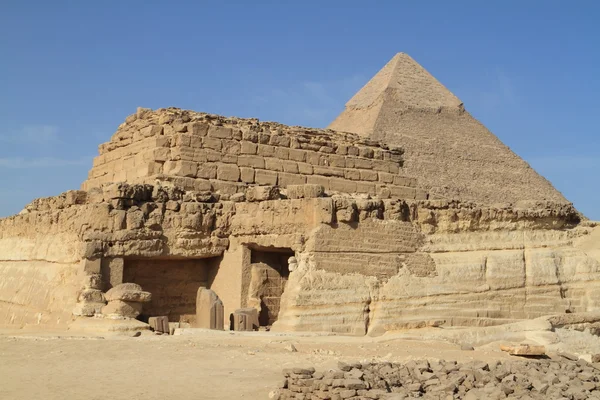 Pyramiderna och sfinxen i Egypten — Stockfoto