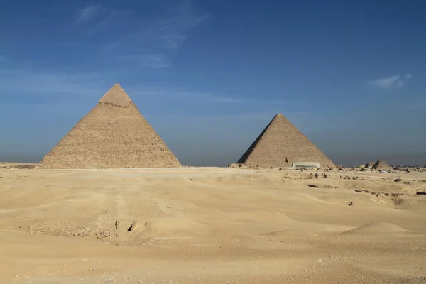 De piramides en de Sfinx van Egypte — Stockfoto