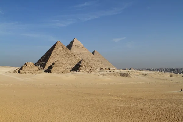 De piramides en de Sfinx van Egypte — Stockfoto