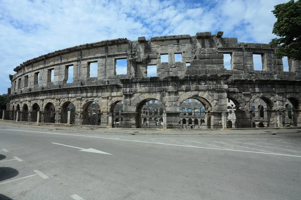 O Anfiteatro de Pula na Croácia — Fotografia de Stock