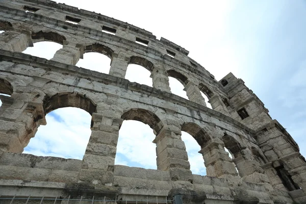 O Anfiteatro de Pula na Croácia — Fotografia de Stock