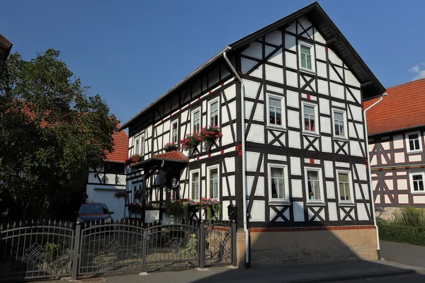 Casa de entramado de madera en Alemania — Foto de Stock