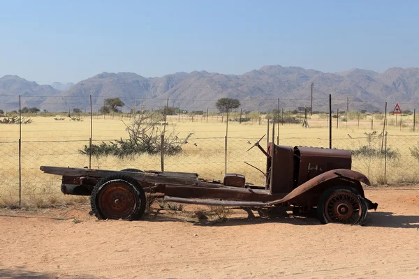 Rottami di auto in Namibia — Foto Stock