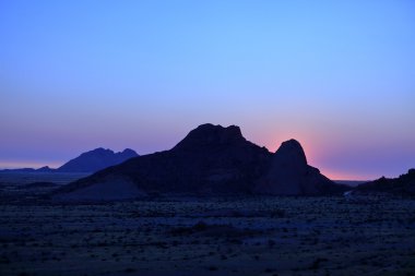 Namibya ülkesindeki Spitzkoppe