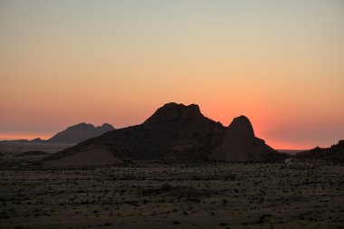 Namibya ülkesindeki Spitzkoppe