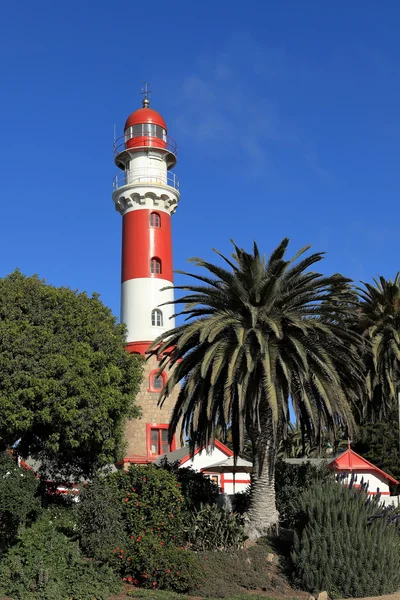 O farol de Swakopmund na Namíbia — Fotografia de Stock