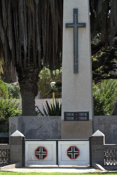 Pomnik żołnierza w Swakopmund — Zdjęcie stockowe
