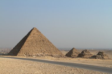 Mısır 'daki Giza Piramitleri ve Sfenksi