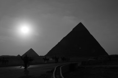 Mısır 'daki Giza Piramitleri ve Sfenksi
