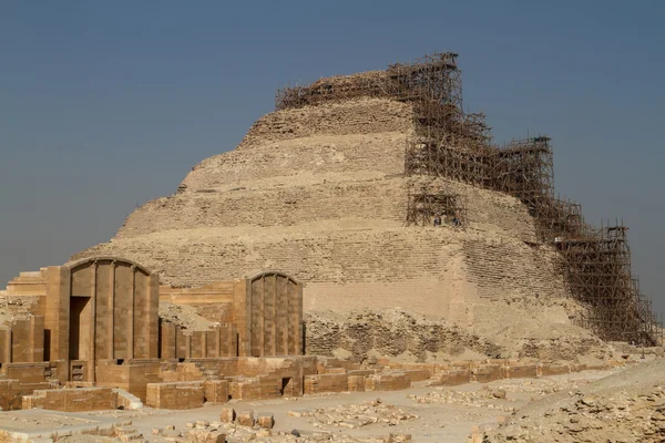 The temples and pyramids of Saqqara in Egypt — Stock Photo, Image