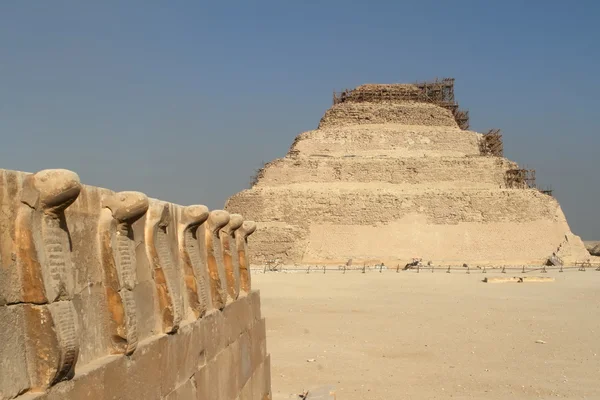 The temples and pyramids of Saqqara in Egypt — Stock Photo, Image