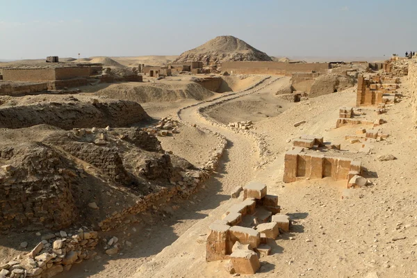 De tempels en piramiden van Saqqara in Egypte — Stockfoto
