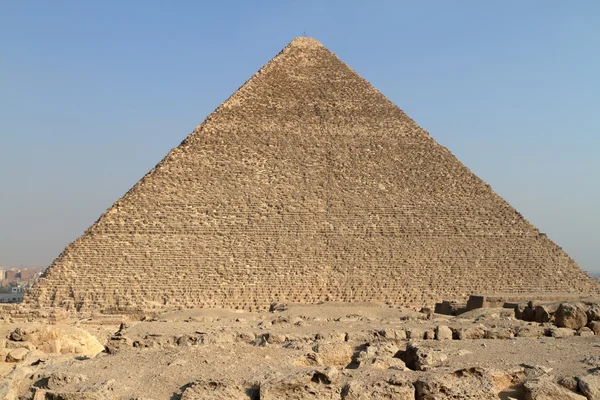 Pyramiderna och sfinxen i Giza i Egypten — Stockfoto