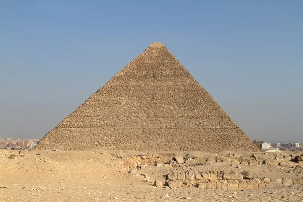 Pyramiderna och sfinxen i Giza i Egypten — Stockfoto