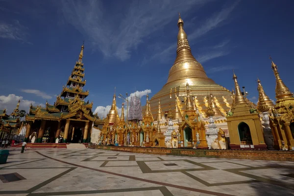 Myanmar Rangoon'da altın Shwedagon Pagoda — Stok fotoğraf