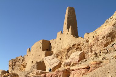 Siwa oasis kasaba Ammon Tapınağı