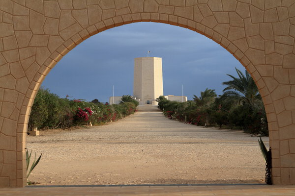 Italian war graves memorial of El Alamein in Egypt