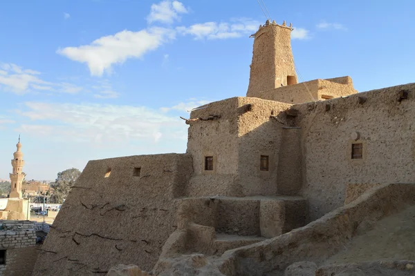 Den gamle oasebyen Siwa i Sahara i Egypt – stockfoto