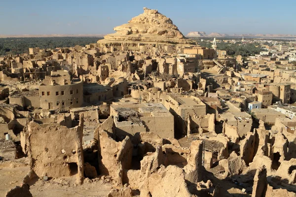 Die alte oasenstadt siwa im sahara ägyptens — Stockfoto