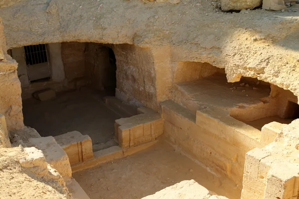 Tombe rupestri nell'Oasi di Siwa in Egitto — Foto Stock