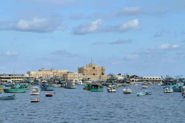 Fischerboote im Hafen von Alexandria — Stockfoto