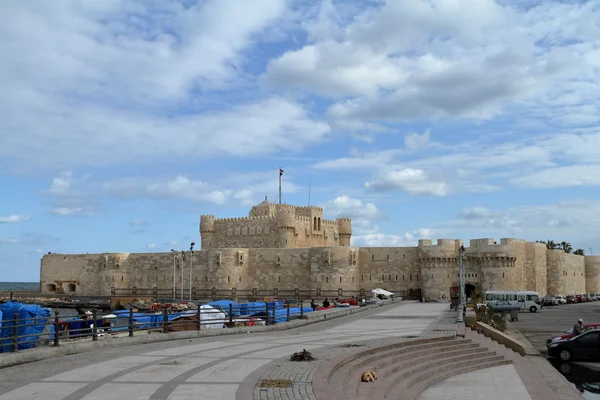 De Citadel van Alexandrië in Egypte Rechtenvrije Stockfoto's